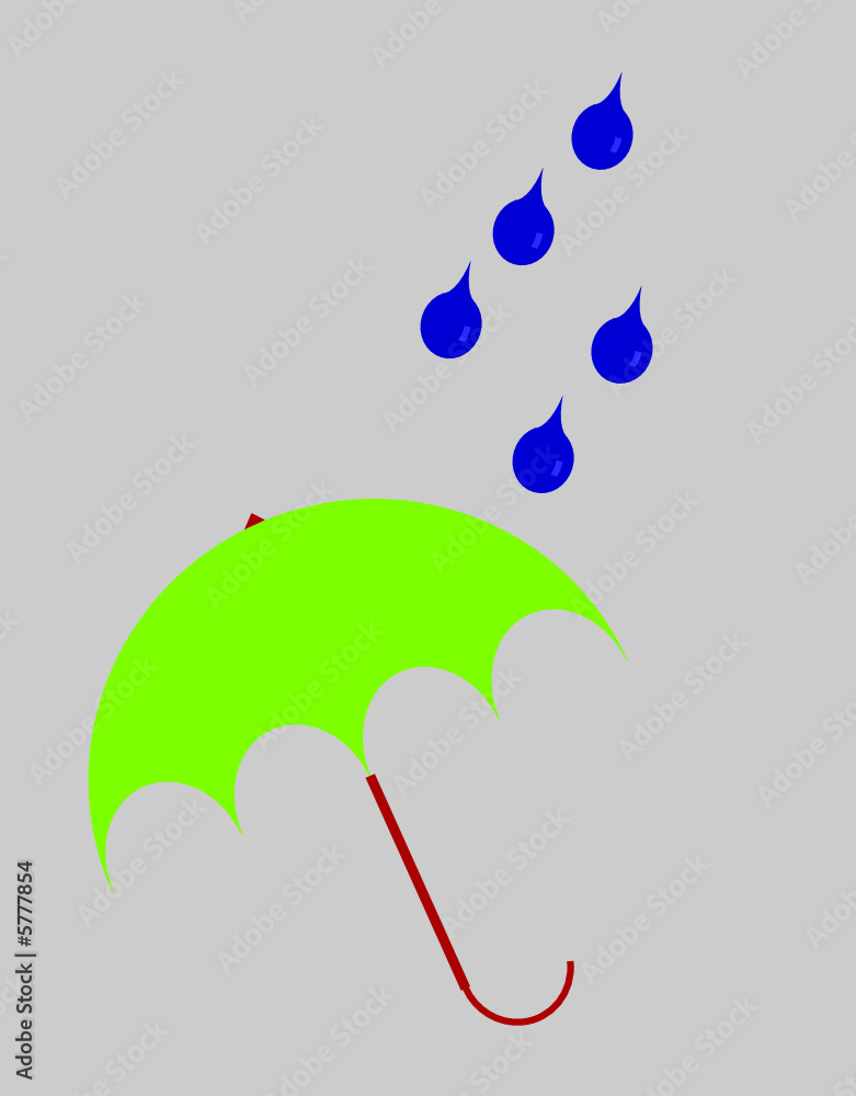 parapluie et gouttes 2