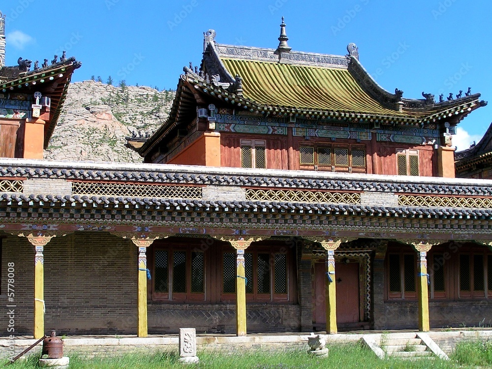 Naklejka premium temple mongolie
