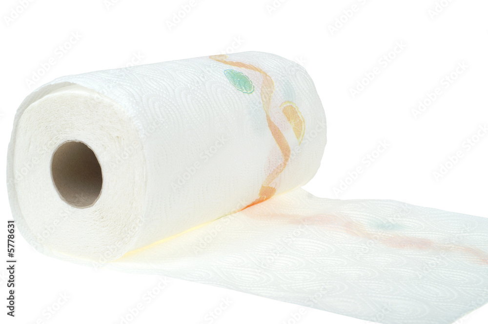 Paper towels isolated on a white background. Paper towels isolated on a white background.