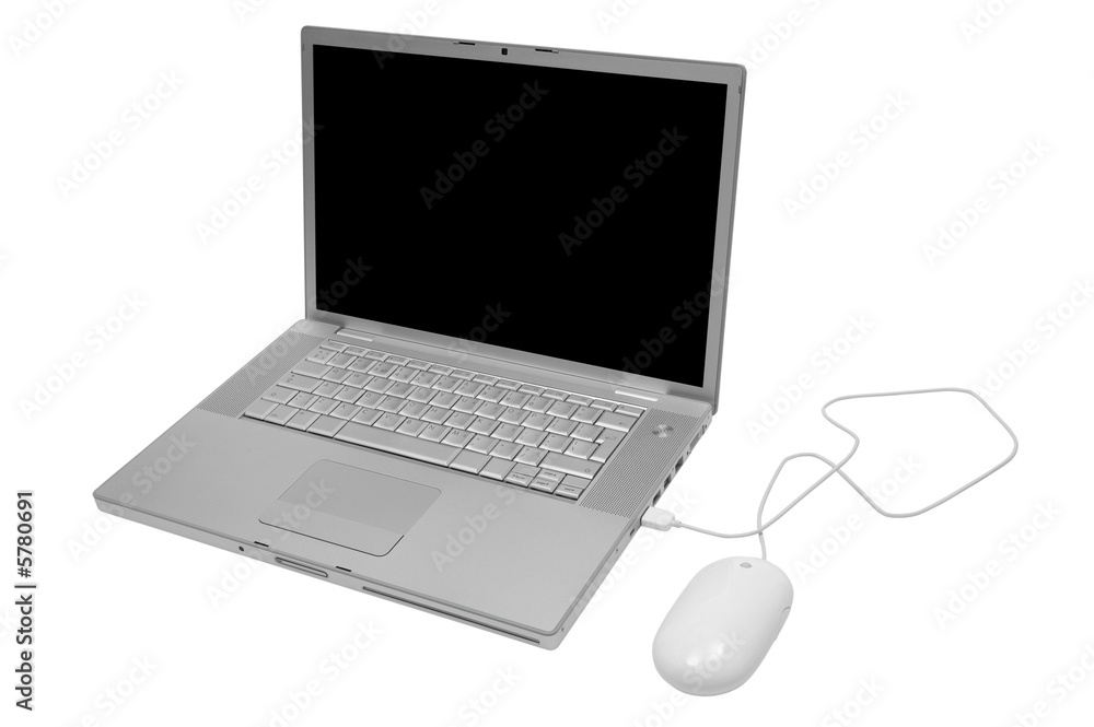 Modern and stylish notebook on a white background Modern and stylish notebook on a white background