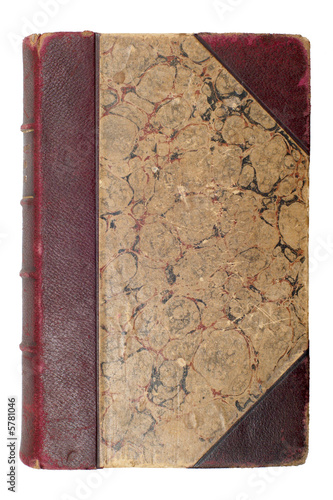 Old brown book cover