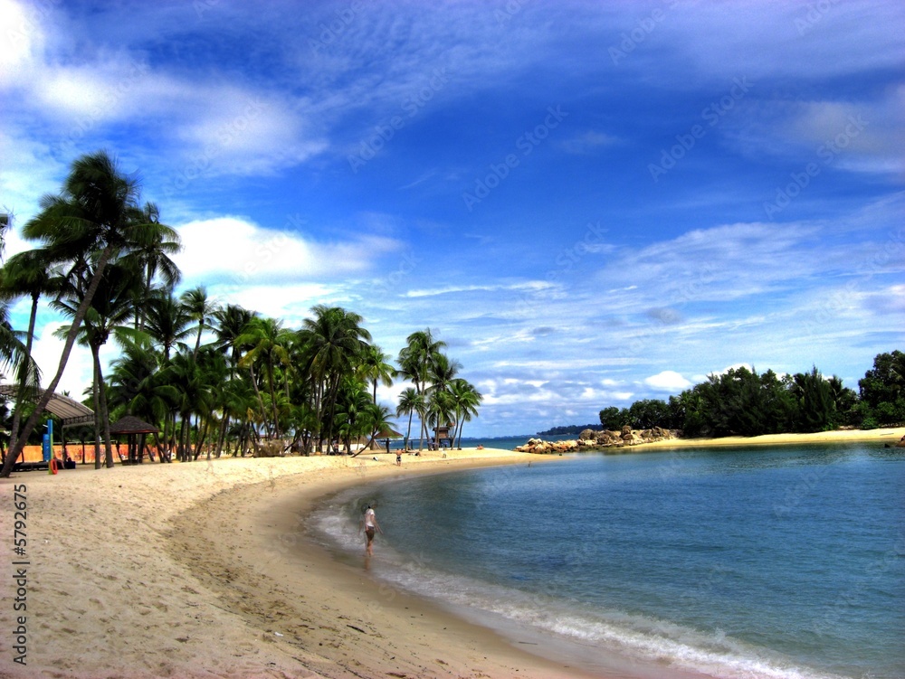 Naklejka premium Singapore - Sentosa Island (Siloso Beach)