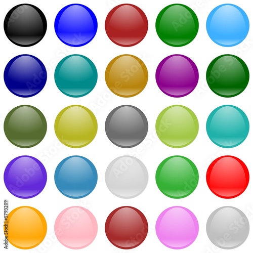 colorful aqua buttons