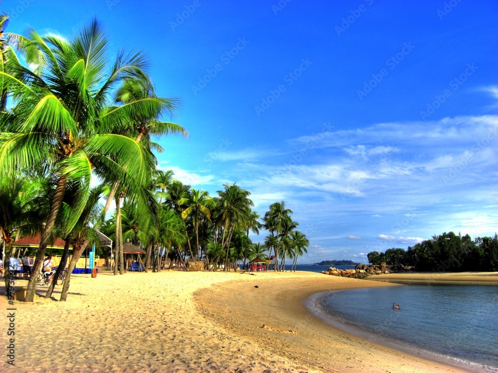 Obraz premium Singapur - Siloso Beach (Sentosa Island)