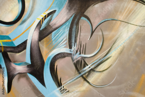Abstract detail of a Graffiti wall