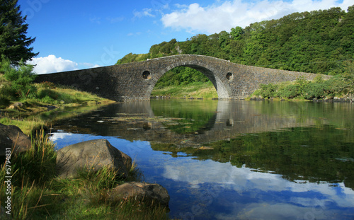 Fototapet Clachan Bridge, Scotland, UK