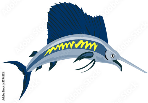 sailfish jumping front