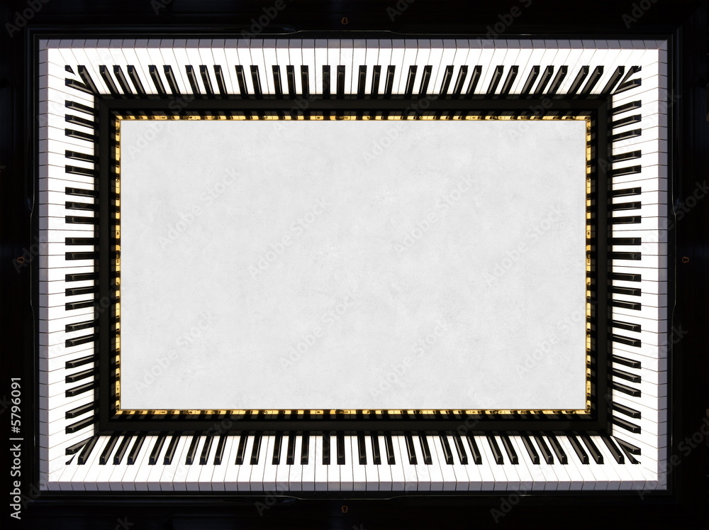 piano keyboard border