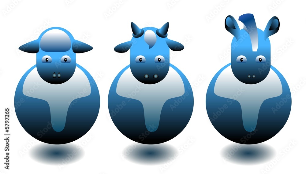 Fototapeta premium farm animals