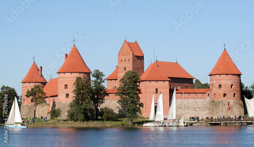 An old castle in Trakai, Lithuania