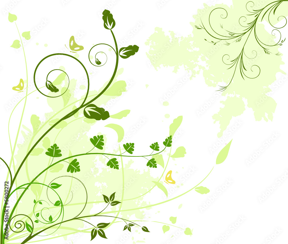 Floral background decor abstract illustration Floral background decor abstract illustration