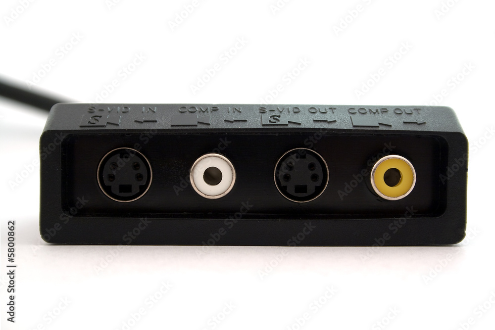 video adapter on a white background. isolated 2 video adapter on a white background. isolated 2
