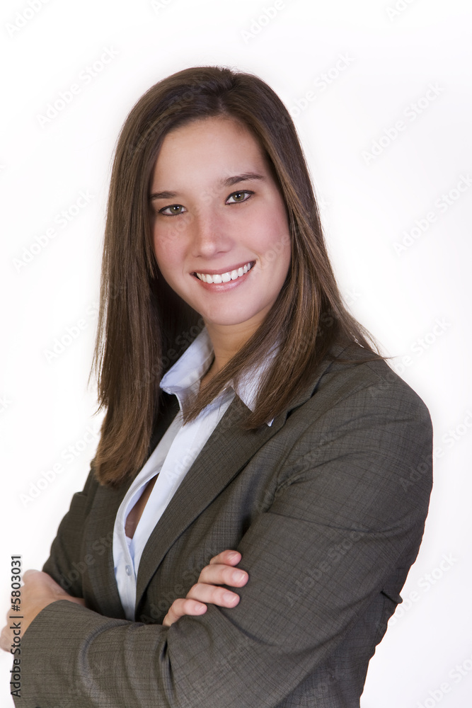 Attractive, confident businesswoman in a suit Attractive, confident businesswoman in a suit