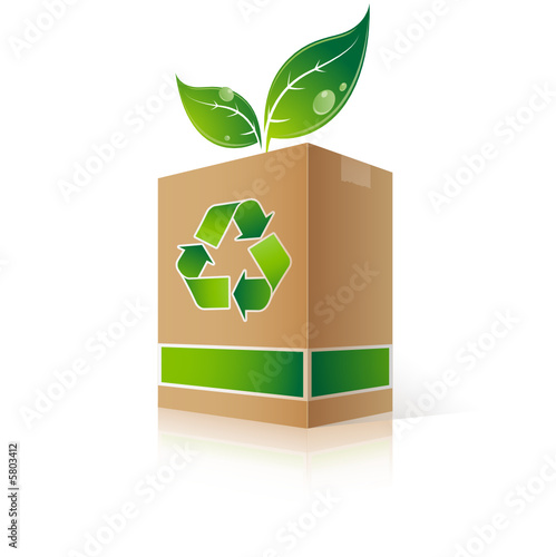 Boite recyclage à feuilles