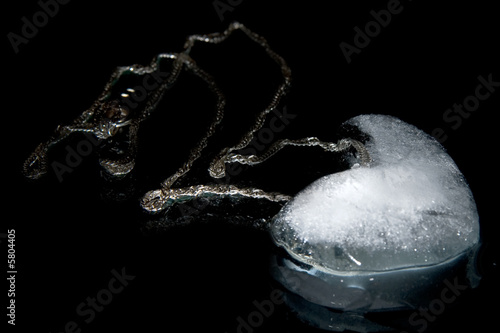 ice heart on collar