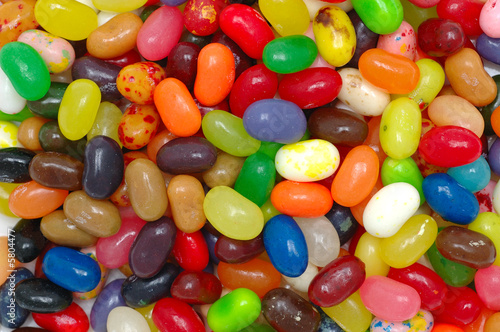 Background of multi color jelly beans