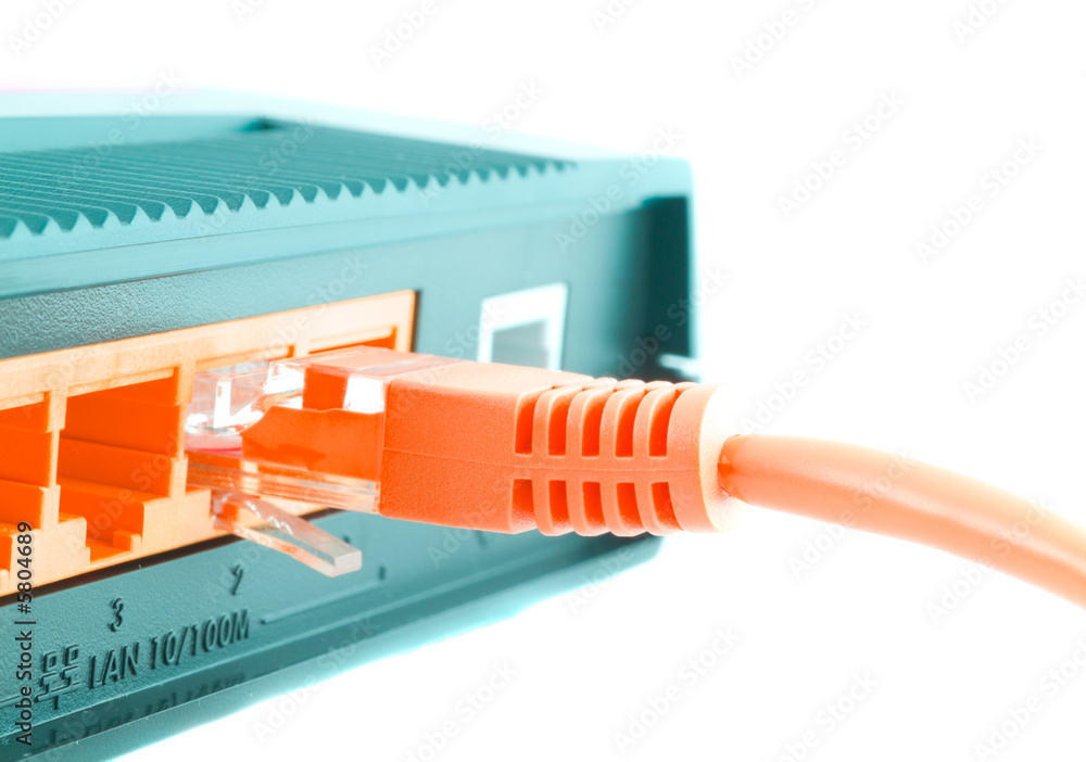 Computer cable. Isolation on white Computer cable. Isolation on white