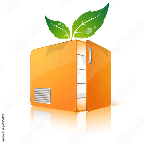 Orange frigo