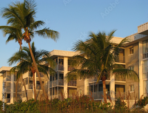 beautiful condo complex on the Florida beach © Sheri Armstrong
