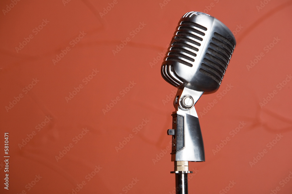 Fototapeta premium Old fashioned microphone