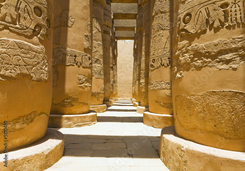 Columns of Karnak Temple, Egypt.