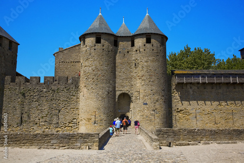 roussillon : carcassonne, chateau comtal photo