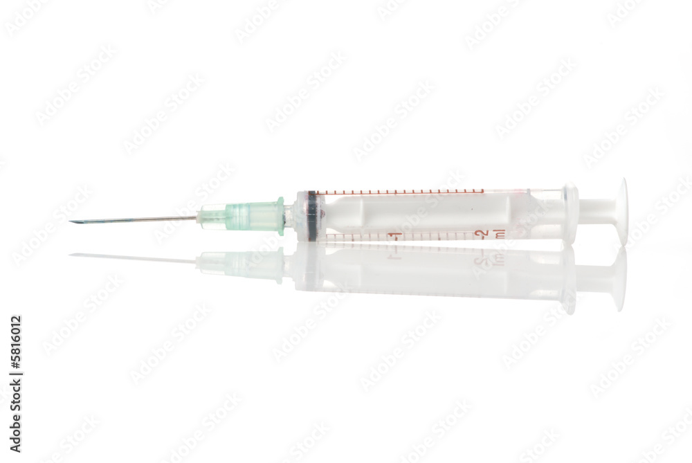 isolated syringe isolated syringe