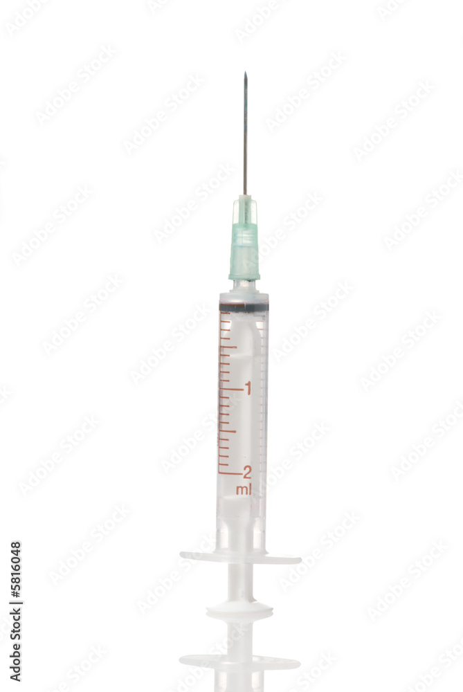 isolated syringe isolated syringe