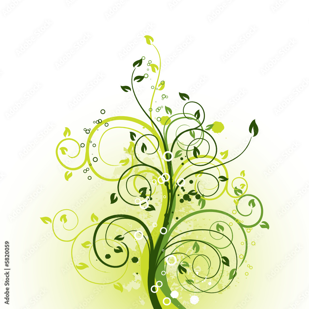 Grunge floral backgrounds, vector illustration Grunge floral backgrounds, vector illustration
