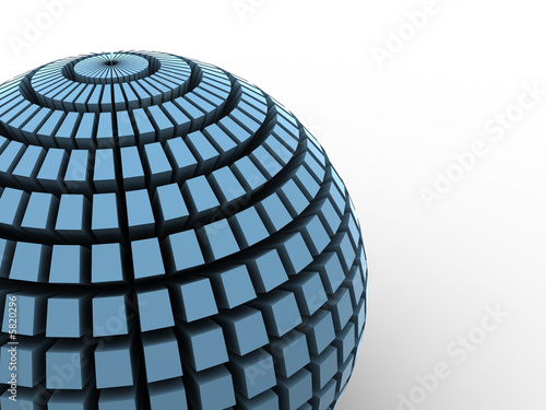 Sphere. 3d photo