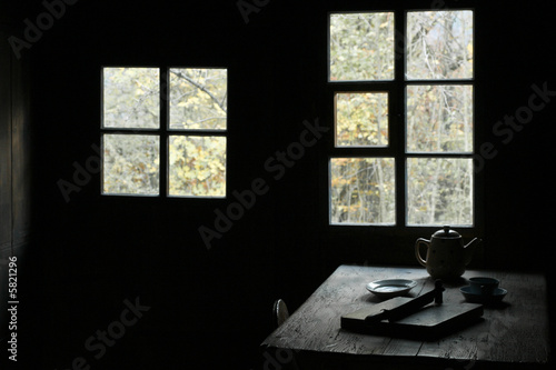 Window Rustic Dining Table