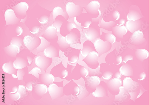 Glowing pink valentine seamless background