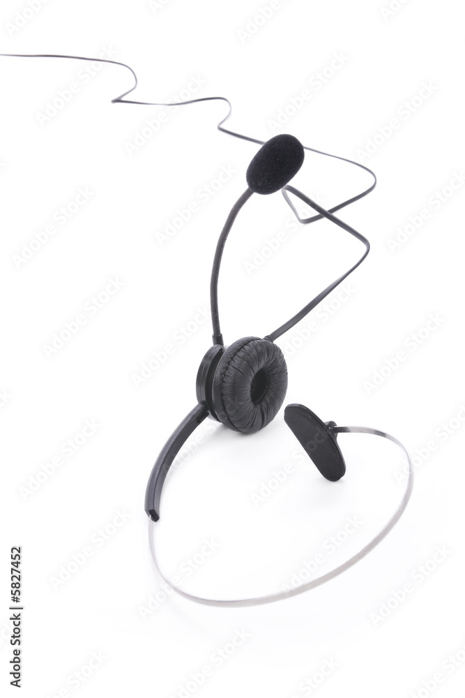 a black headset
