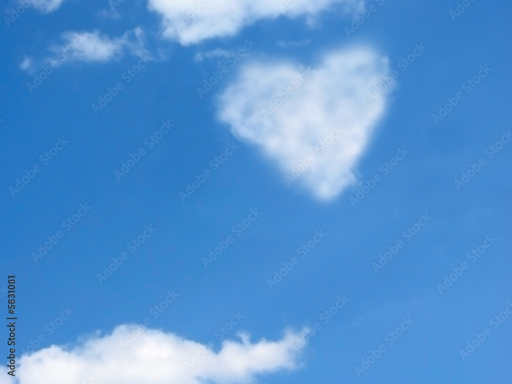 Fototapeta premium Heart Cloud