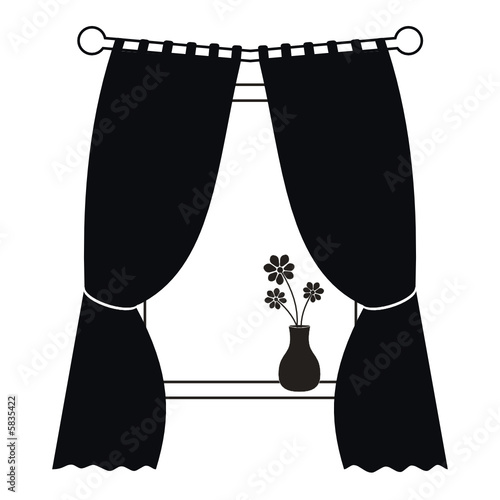 window with flower