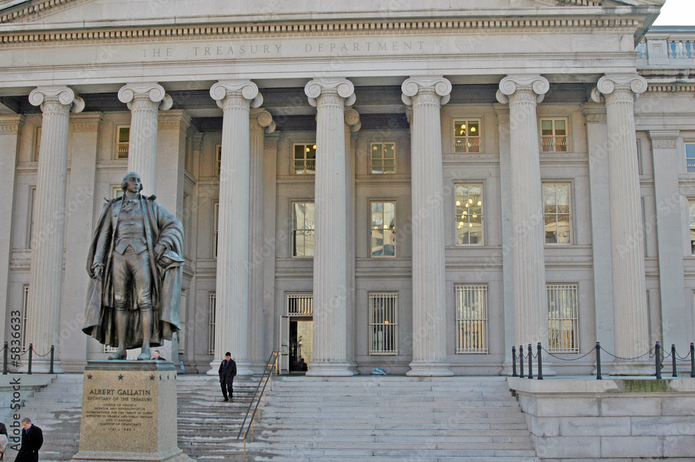 Obraz premium Department of Treasury Building