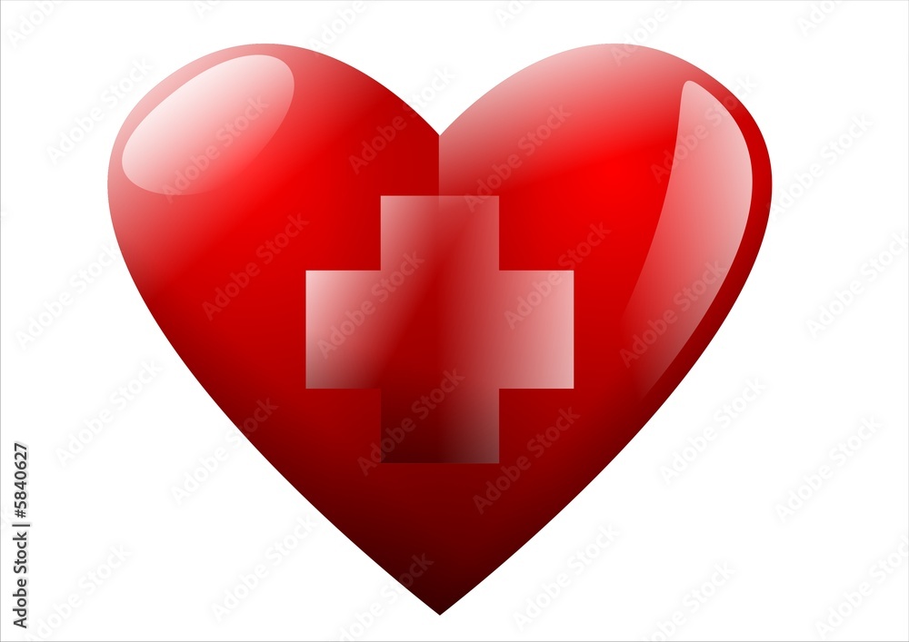 heart isolated on white background