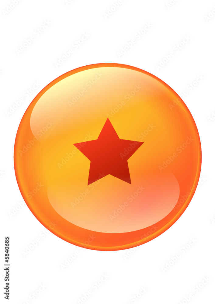 Boule de cristal avec une étoile Boule de cristal avec une étoile