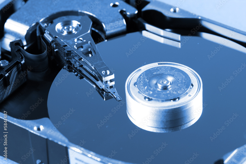 Macro photo - Hard Disk Drive. Great details ! Macro photo - Hard Disk Drive. Great details !