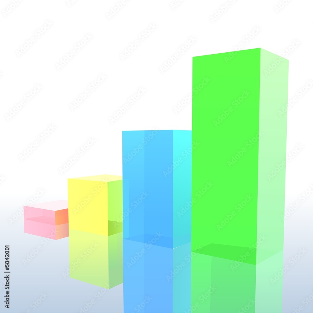 Business Graph 2 - detailed colored illustration Business Graph 2 - detailed colored illustration