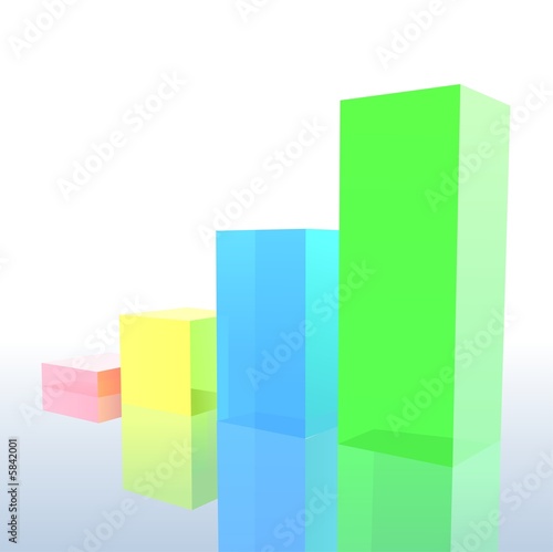 Business Graph 2 - detailed colored illustration