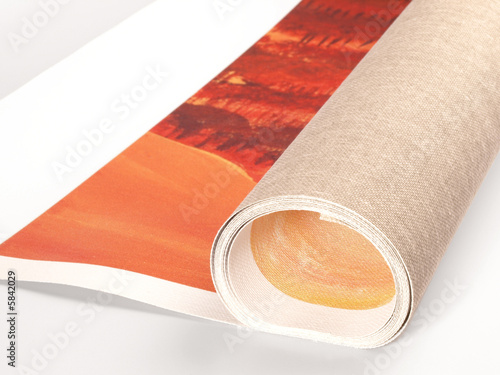 Leinwand Rolle - Frisch gedruckt photo