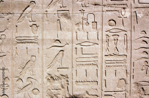 Hieroglyphs, Temple of Karnak, Egypt #5842482
