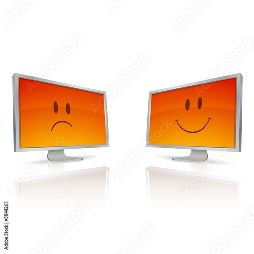 écrans d'ordinateur smileys