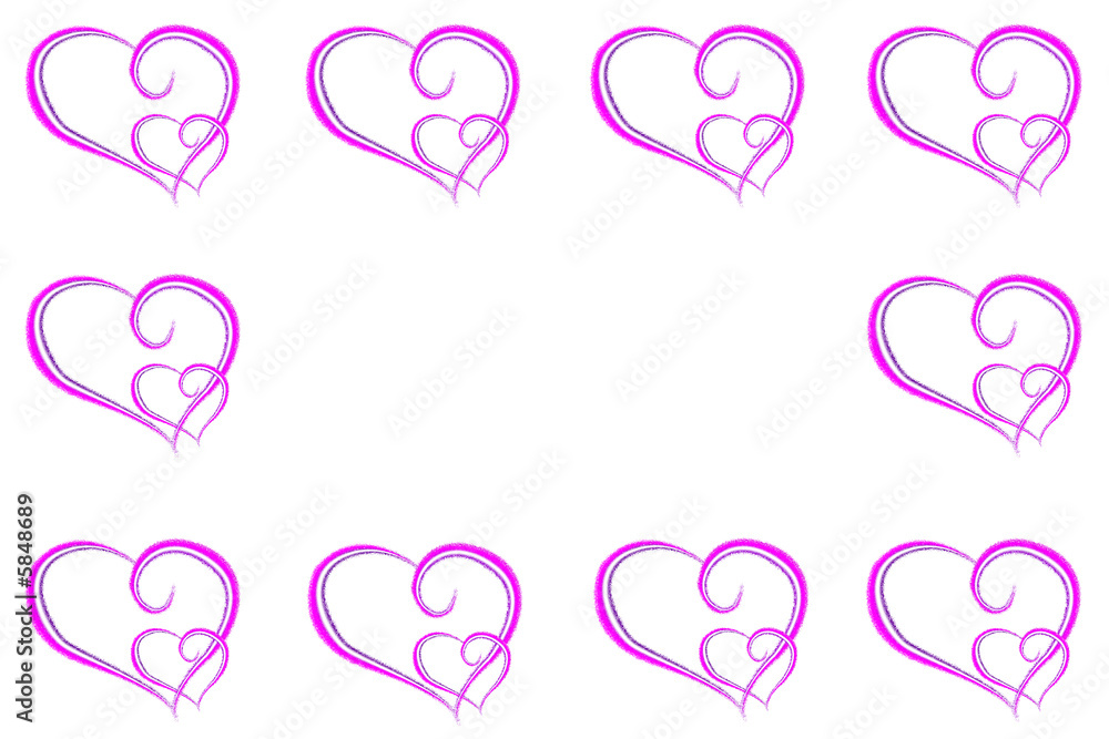 Hearts frame Hearts frame