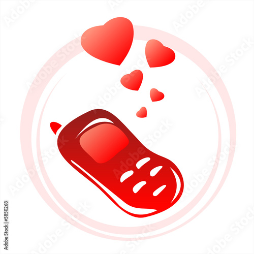 phone and hearts