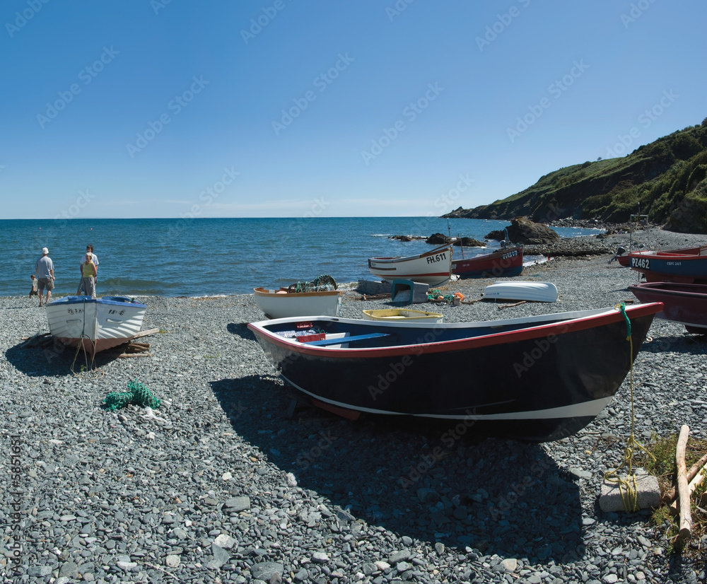 The fishing port of porthmallow on the lizard peninsula 