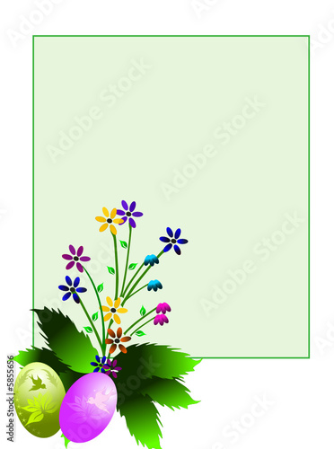 fleurs de printemps et fêtes de pâques