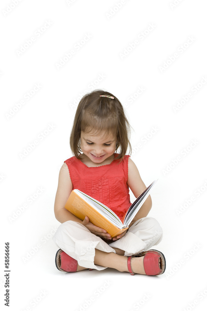 little girl reading a book little girl reading a book