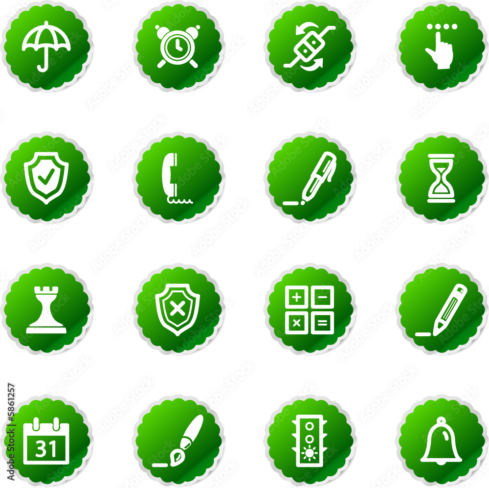 green sticker software icons green sticker software icons